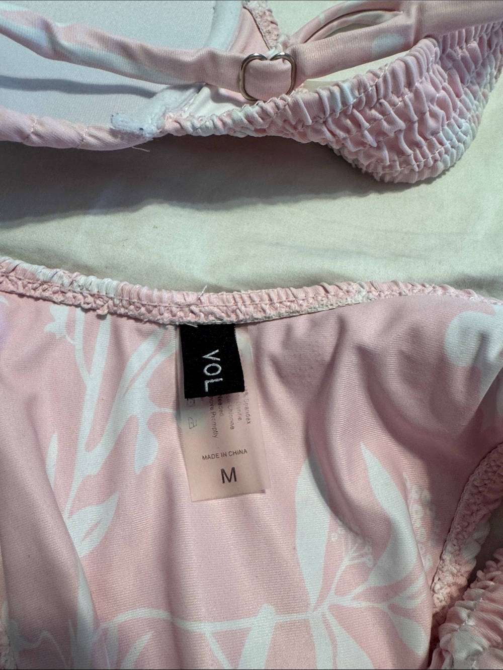 Amazon Pink Ruched Bikini Set - Picture 5 of 5